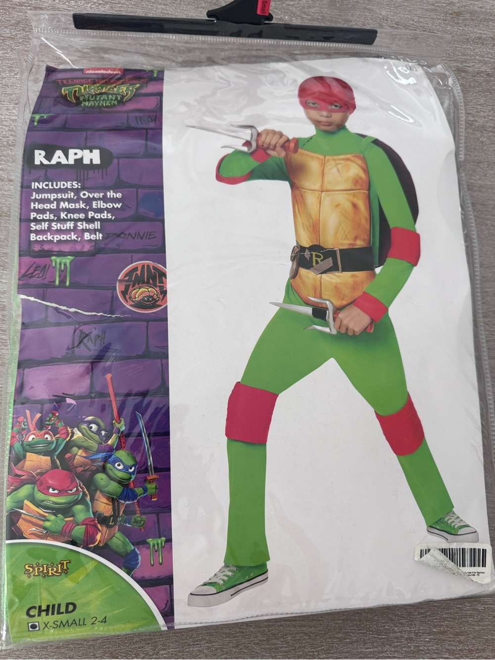 RALPH Kids Teenage Mutant Ninja Turtles Green & Red Costume - kids XS (2/4)